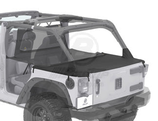 07-18 WRANGLER JK UNLIMITED W/FACTORY SOFT TOP REMOVED DUSTER DECK COVER-BLACK DIAMOND