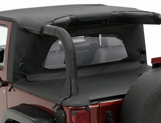 07-18 JEEP WRANGLER JK 2DR WRAP-AROUND WINDJAMMER-BLACK DIAMOND