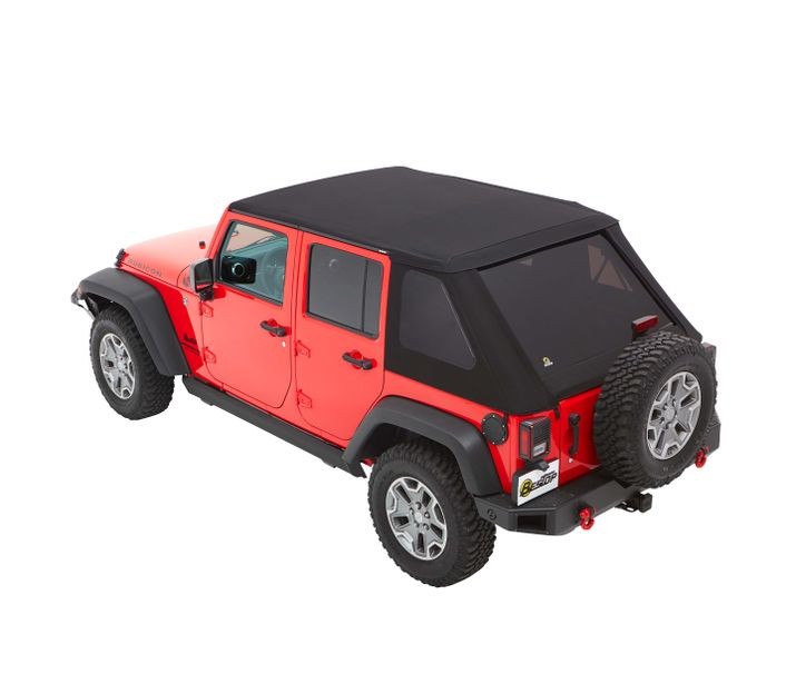 07-18 WRANGLER JK 4-DOOR TREKTOP PLUS SOFT TOP; BLACK DIAMOND