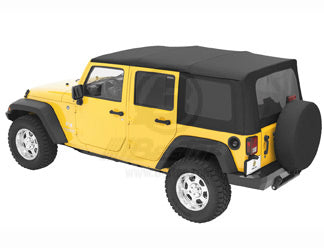 07-09 JEEP WRANGLER JK 4DR; NO DOOR SKINS INCLUDED; TINTED; REPLACE-A-TOP;BLACK DIAMOND