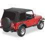 88-95 JEEP WRANGLER INCL TINTED WINDOWS SUPERTOP REPLACEMENT SOFT TOP-BLACK