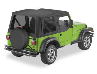 03-06 JEEP WRANGLER INCL DOOR SKINS/CLEAR WINDOWS SAILCLOTH REPLACE-A-TOP-BLACK DIAMOND