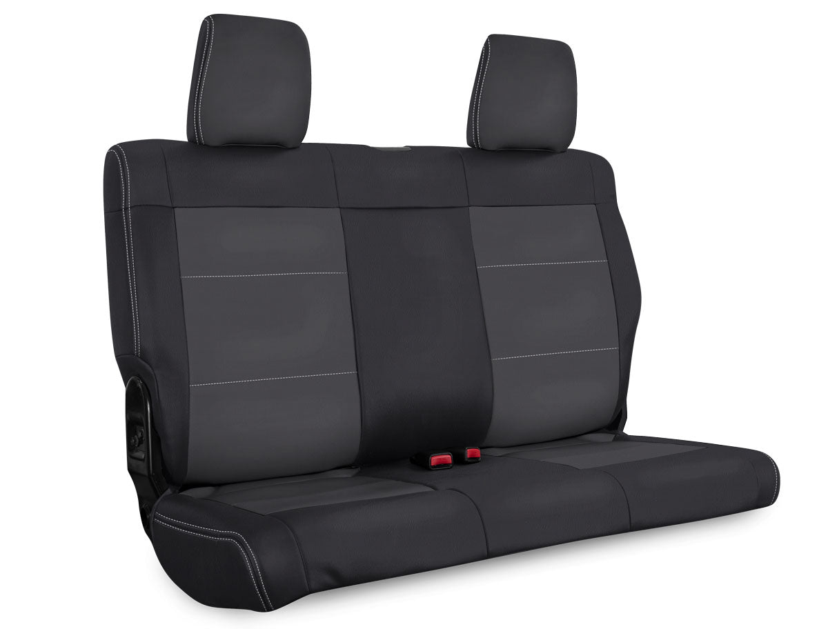 Rear Seat Cover for  07- 10 Jeep Wrangler JK 2 door Black and grey