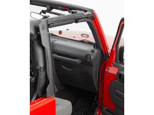 07-17 WRANGLER 2DR DOOR SURROUND KIT (FOR CABLE TOP) BLACK