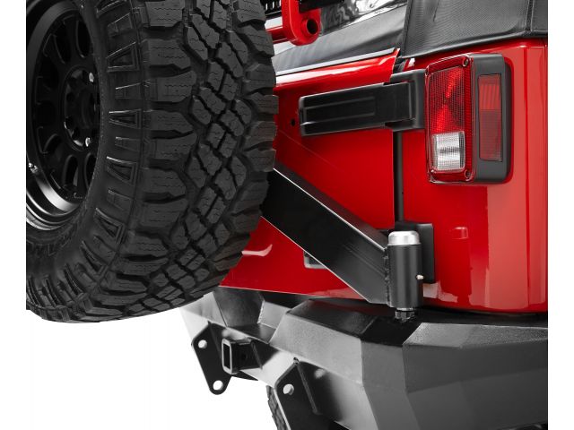 07-17 WRANGLER 2/4DR HIGHROCK 4X4 REAR BUMPER WITH TIRE CARRIER-BLACK (KIT)