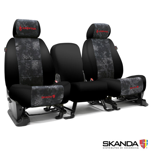 Jeep Wrangler  2011-2012  SKANDA CUSTOM SEAT COVERS (1 ROW) NEOSUPREME KRYPTEK TYPHON WITH BLACK SIDES