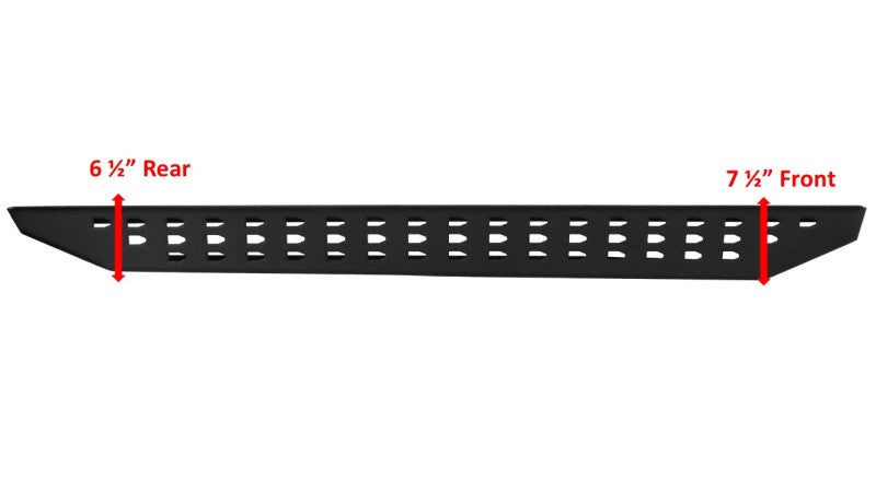 18-C WRANGLER JL RB 20 RUNNING BOARDS/48IN BLACK POWDERCOAT+ MOUNTING BRACKETS