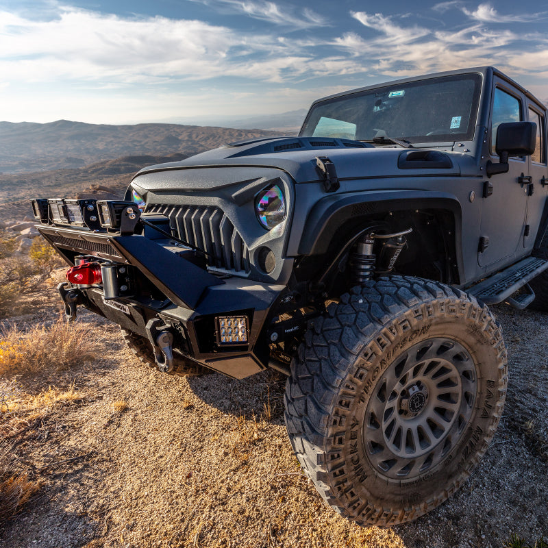 07-C TRAILLINE FRONT STUBBY BUMPER BLACK POWDERCOAT FINISH