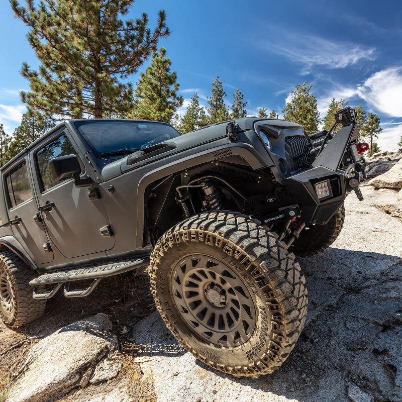 07-C TRAILLINE FRONT STUBBY BUMPER BLACK POWDERCOAT FINISH