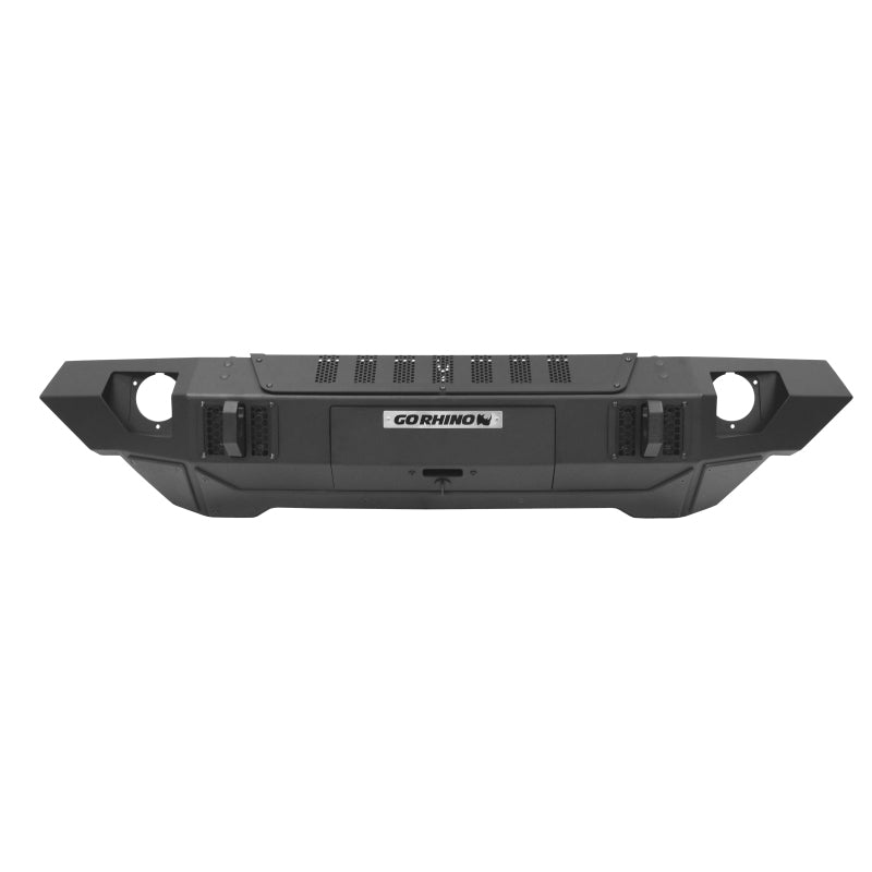 07-C TRAILLINE FRONT STRAIGHT BUMPER BLACK POWDERCOAT FINISH