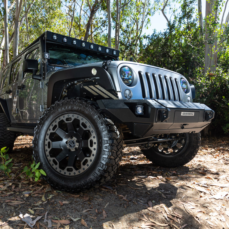 07-C TRAILLINE FRONT STRAIGHT BUMPER BLACK POWDERCOAT FINISH