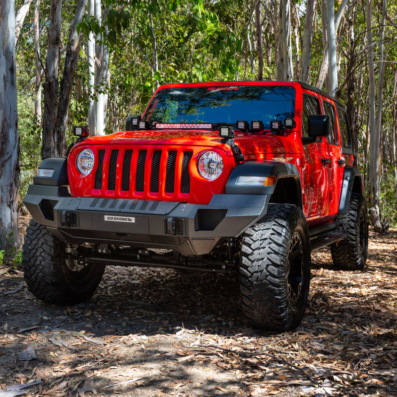 07-C TRAILLINE FRONT FULL WIDTH BUMPER BLACK POWDERCOAT FINISH