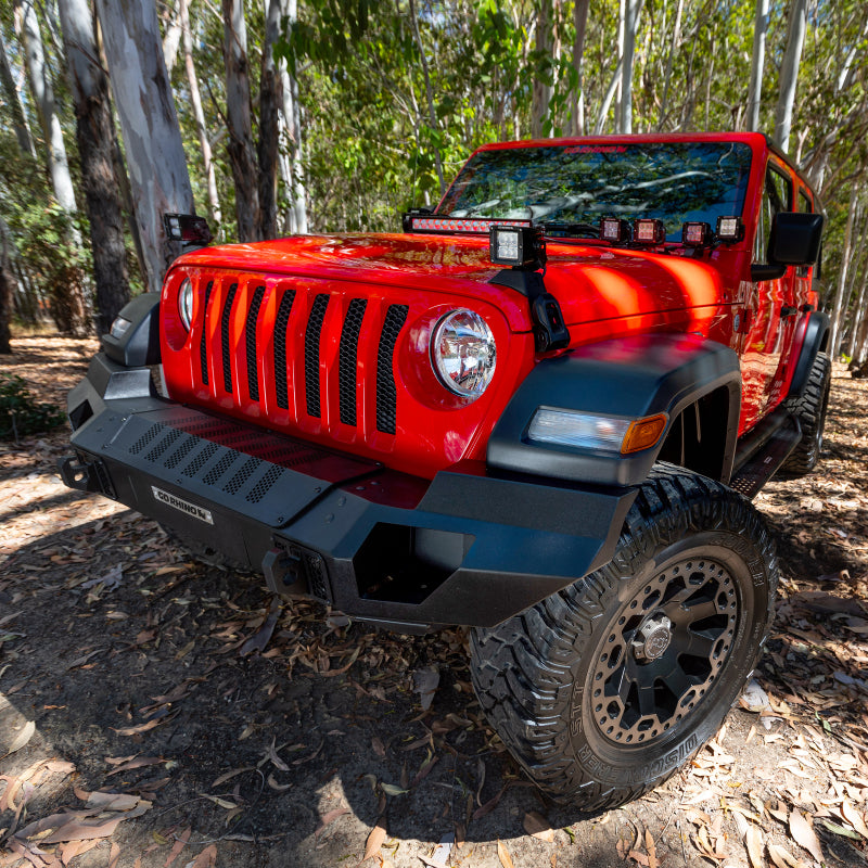 07-C TRAILLINE FRONT FULL WIDTH BUMPER BLACK POWDERCOAT FINISH