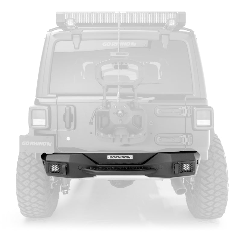 18-C WRANGLER JL ROCKLINE REAR STUBBY BUMPER