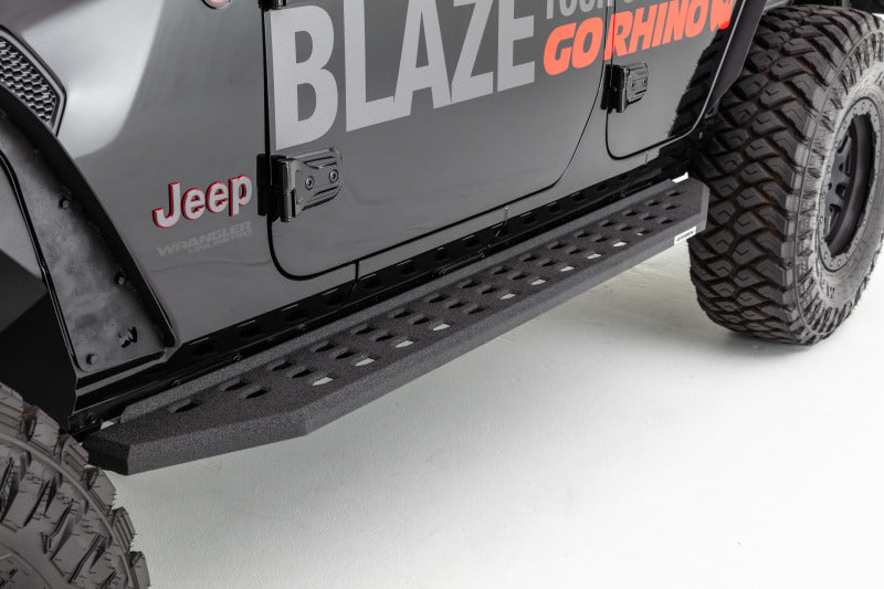 RB20 Running boards - Complete Kit: RB20 Running board + Brackets Wrangler JLU Jeep 2018 2020