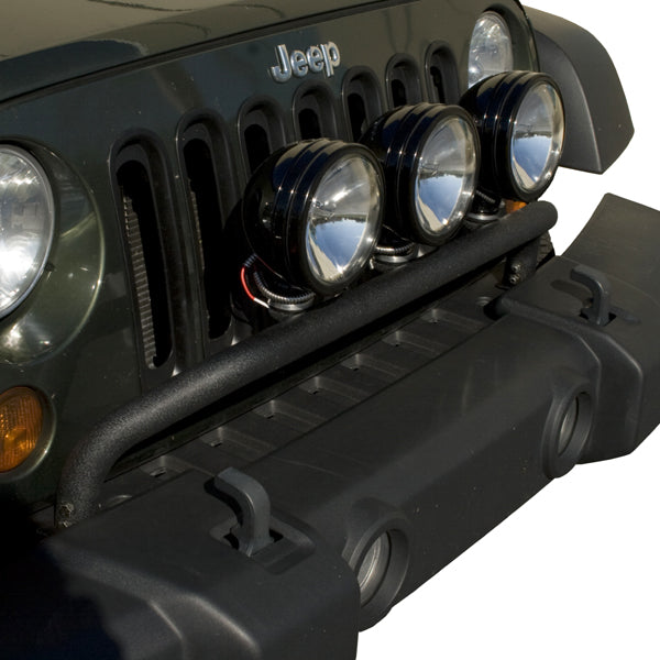 LIGHT BAR BUMPER MOUNTED,TEXTURED BLACK, JEEP WRANGLER(JK)07-16