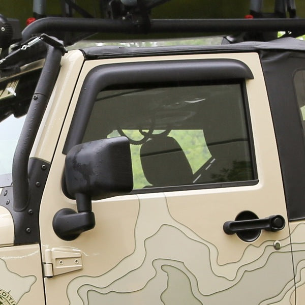 WINDOW VISOR MATTE BLK JK