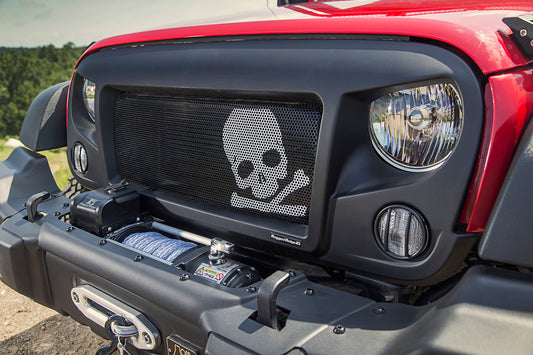 Spartan Grille Kit Skull 07-18 Jeep Wrangler JK