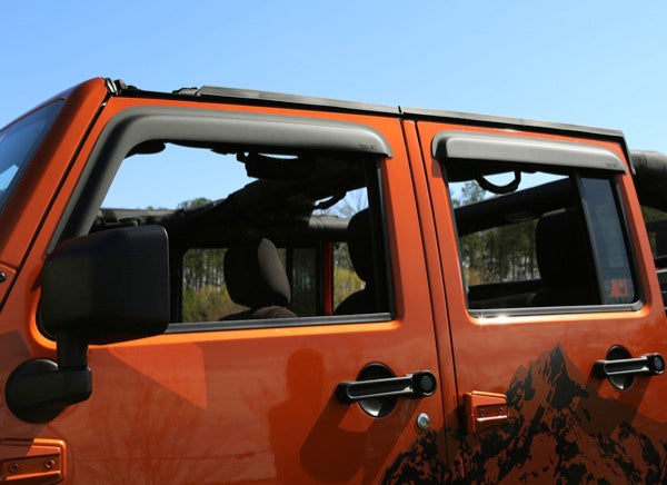 WINDOW VISOR MATTE BLK JK