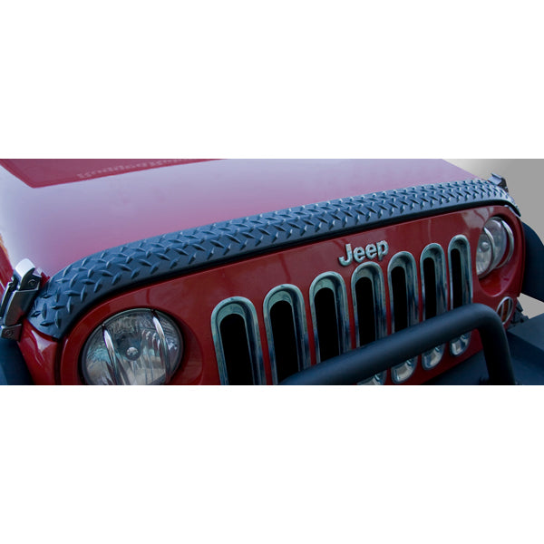 BODY ARMOR HOOD GUARD,BLACK, 07-16 JEEP WRANGLER(JK)