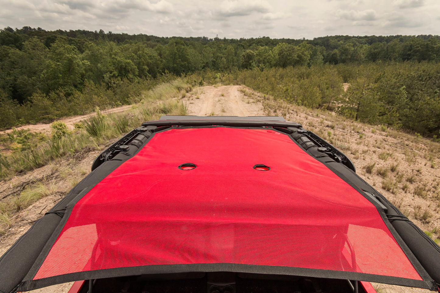 Eclipse Sun Shade Red 07-18 Jeep Wrangler JK 2 Door