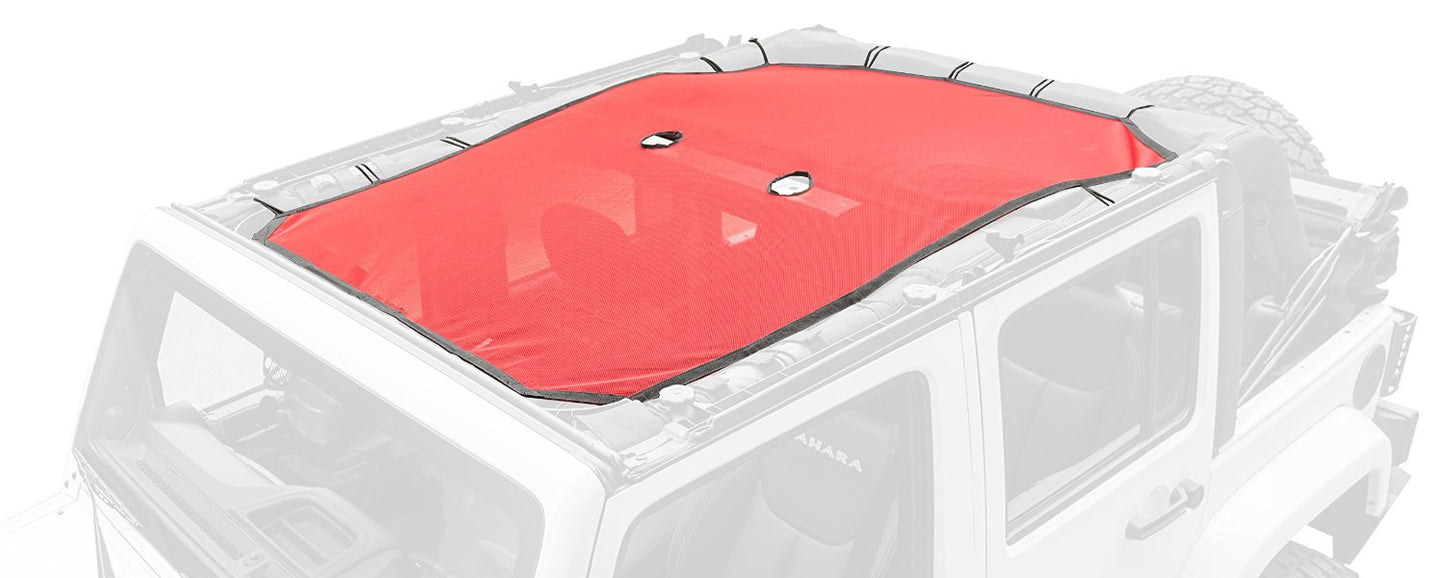 Eclipse Sun Shade Red 07-18 Jeep Wrangler JKU 4 Door