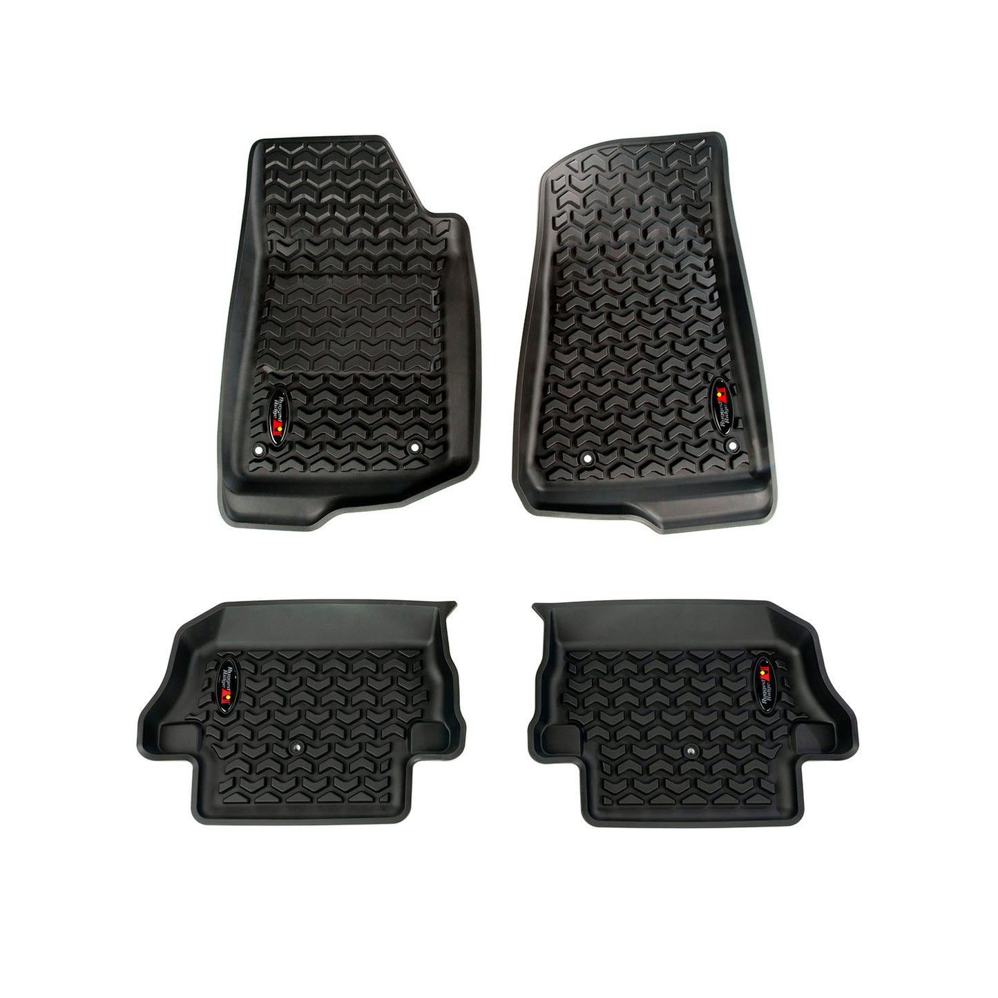 FLOOR LINER KIT  BLK  F/R; JL 2DR.