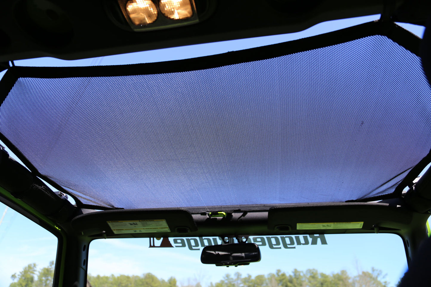 Eclipse Sun Shade Front Black 07-18 Jeep Wrangler JK