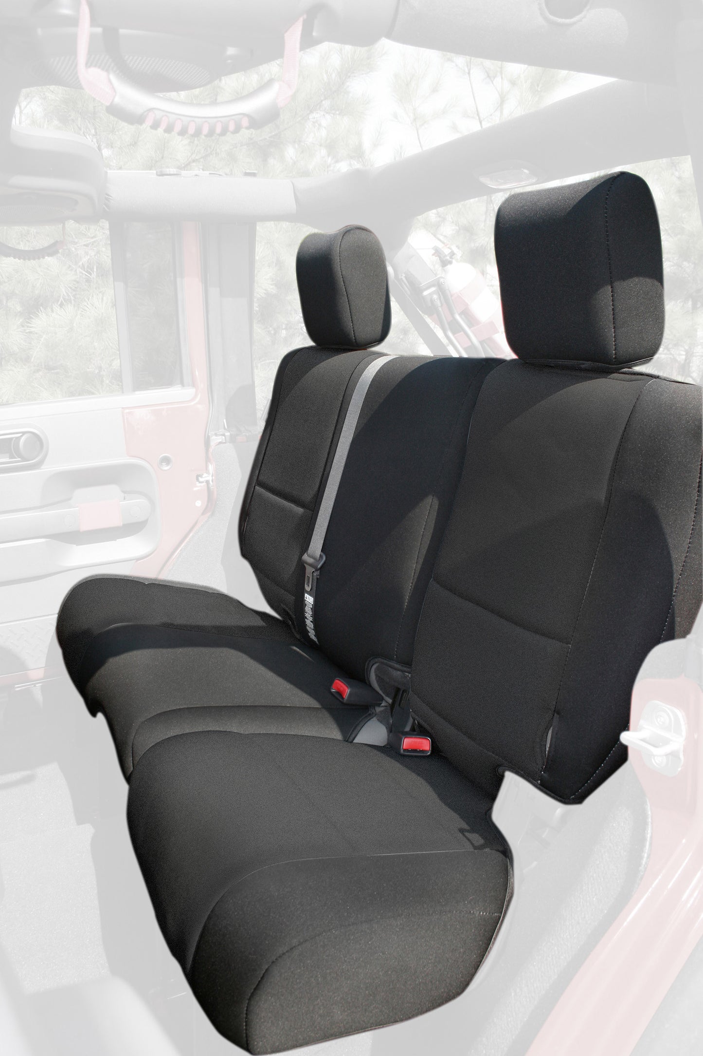 SEAT COVER KIT, BLACK; 11-18 JEEP WRANGLER UNLIMITED JKU, 4 DOOR