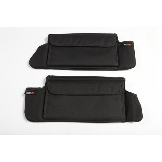 SUN VISOR ORGANIZERS,BLACK, 07-11 JEEP WRANGLER(JK)