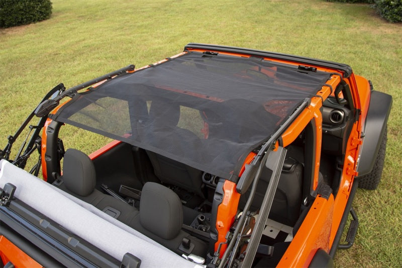 Eclipse Sun Shade Full Black 18-21 Jeep Wrangler JL 2-Dr