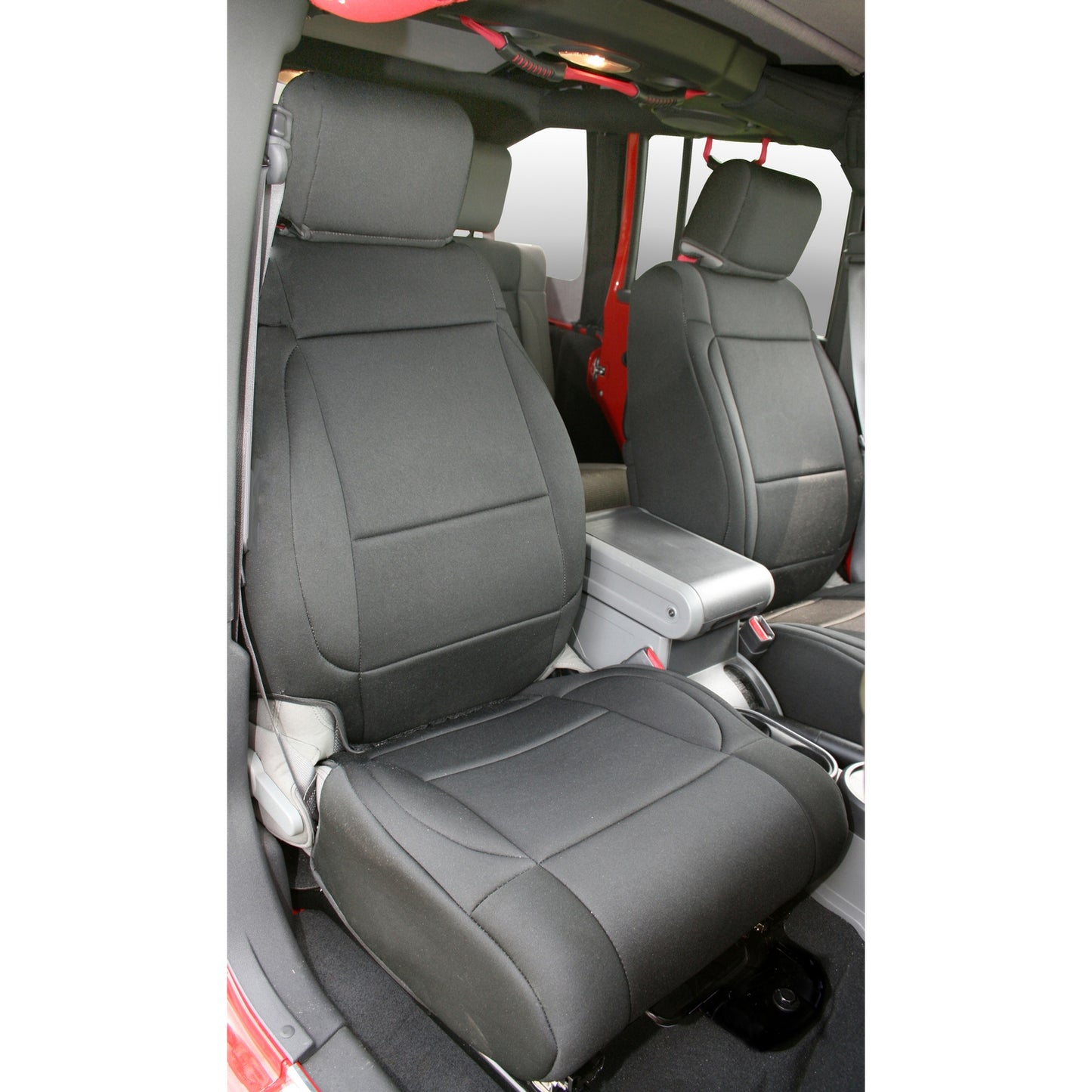 Seat Cover Kit Front Neoprene Black 07-10 Jeep Wrangler JK