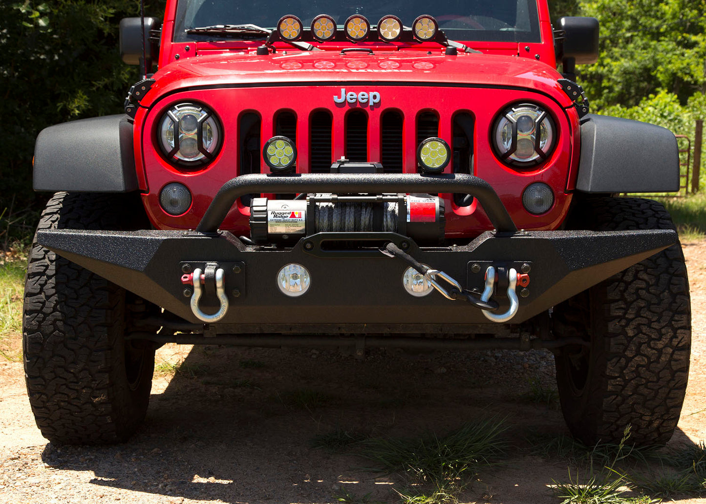 Spartan Bumper Front Standard Ends Overrider 07-18 Wrangler JK