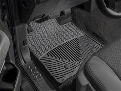 Black Front Rubber Mats Jeep Wrangler 2007 - 2013