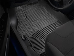 Black Rear Rubber Mats Jeep Wrangler 2014 - 2016