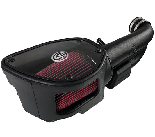 Cold Air Intake For 12-18 Jeep Wrangler JK V6-3.6L Oiled Cotton Cleanable Red S B