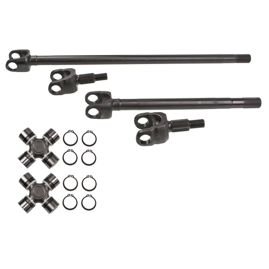 07-12 JEEP WRANGLER JK GAS  DANA (RUBICON) FRONT AXEL SHAFT KIT W/U JOINTS 4340 CHROMOLY MATERIAL