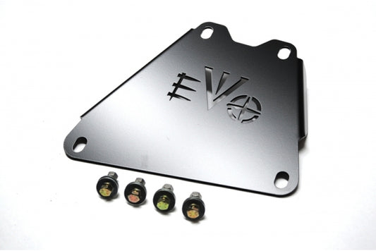 EVO 2007-2011 JK 3.8L Skid Connection Black Powdercoat 2007-2011 Jeep Wrangler JK JKU