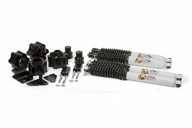 0718 JK WRANGLER 2/4WD 3IN LIFT KIT INCLUDES BUMP STOP EXTENSIONS FRONT & REAR SHOCKS