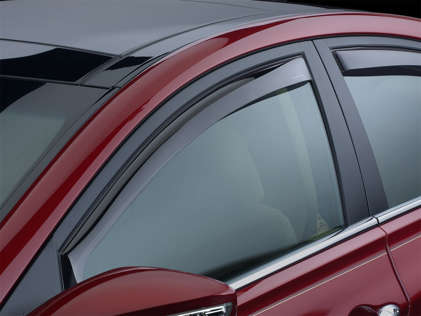 1116 JUKE FRONT SIDE WINDOW DEFLECTORS DARK SMOKE