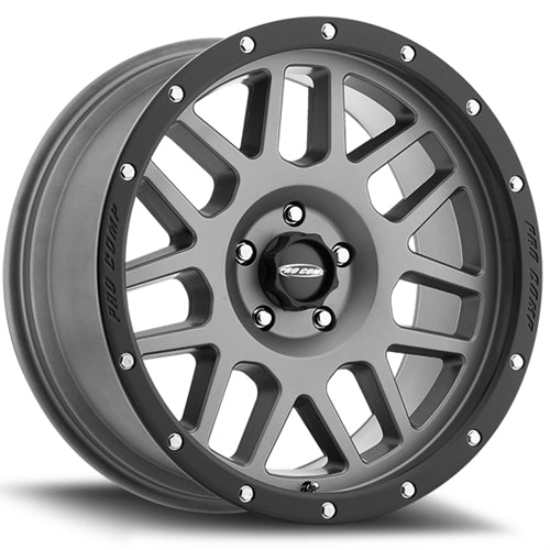 Series 40 Vertigo 20x9 with 6 on 135 Bolt Pattern OS -12 Dark Gray Finish Pro Comp Alloy Wheels