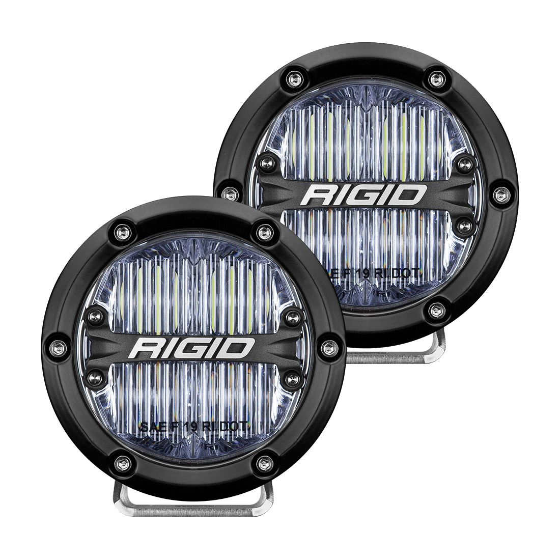 360-Series 4 Inch Sae J583 Fog Light White Pair