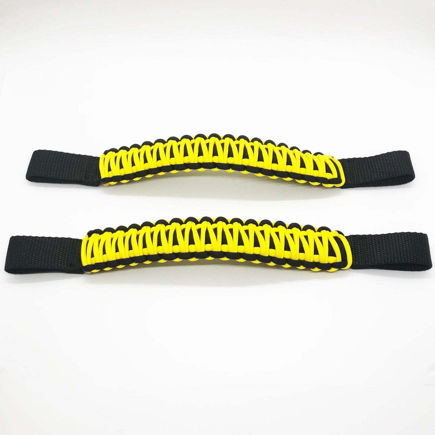 Bartact Paracord Grab Handle - Headrest - (Sold as Pair) - Black/Yellow