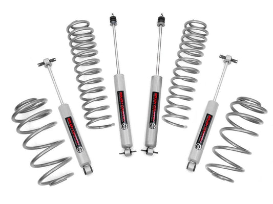 2.5 Inch Jeep Suspension Lift Kit Preminum N3 Shocks 6 Cyl 04-06 4WD Jeep Wrangler TJ Unlimited 97-06 4WD Jeep Wrangler TJ Rough Country