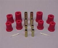 Leaf Spring Bushing Kit Front 87-95 YJ Wrangler Red  Pro Comp Suspension