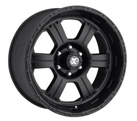 Series 7089 17x9 with 6 on 5.5 Bolt Pattern Flat Black Pro Comp Alloy Wheels