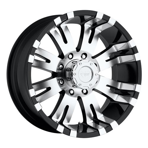 Series 8101 18x9.5 with 8 on 6.5 Bolt Pattern Gloss Black Pro Comp Alloy Wheels