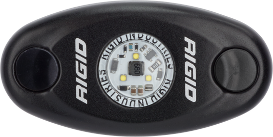 RIGID A-Series LED Light, High Power, Cool White, Black Housing, Single