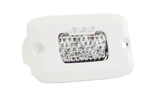 RIGID Industries 962513 RIGID SR-M Series PRO, Flood Diffused, Flush Mount, White Housing, Single