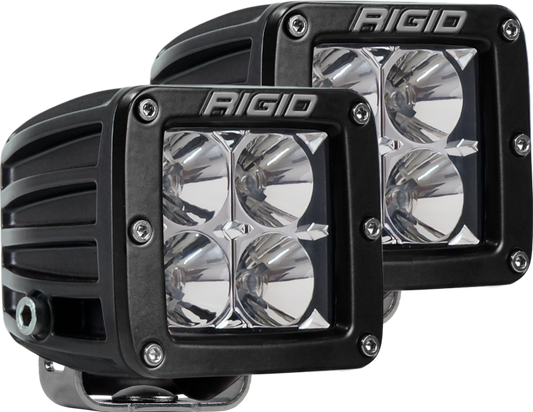 RIGID D-Series PRO LED Light, Flood Optic, Surface Mount, Pair